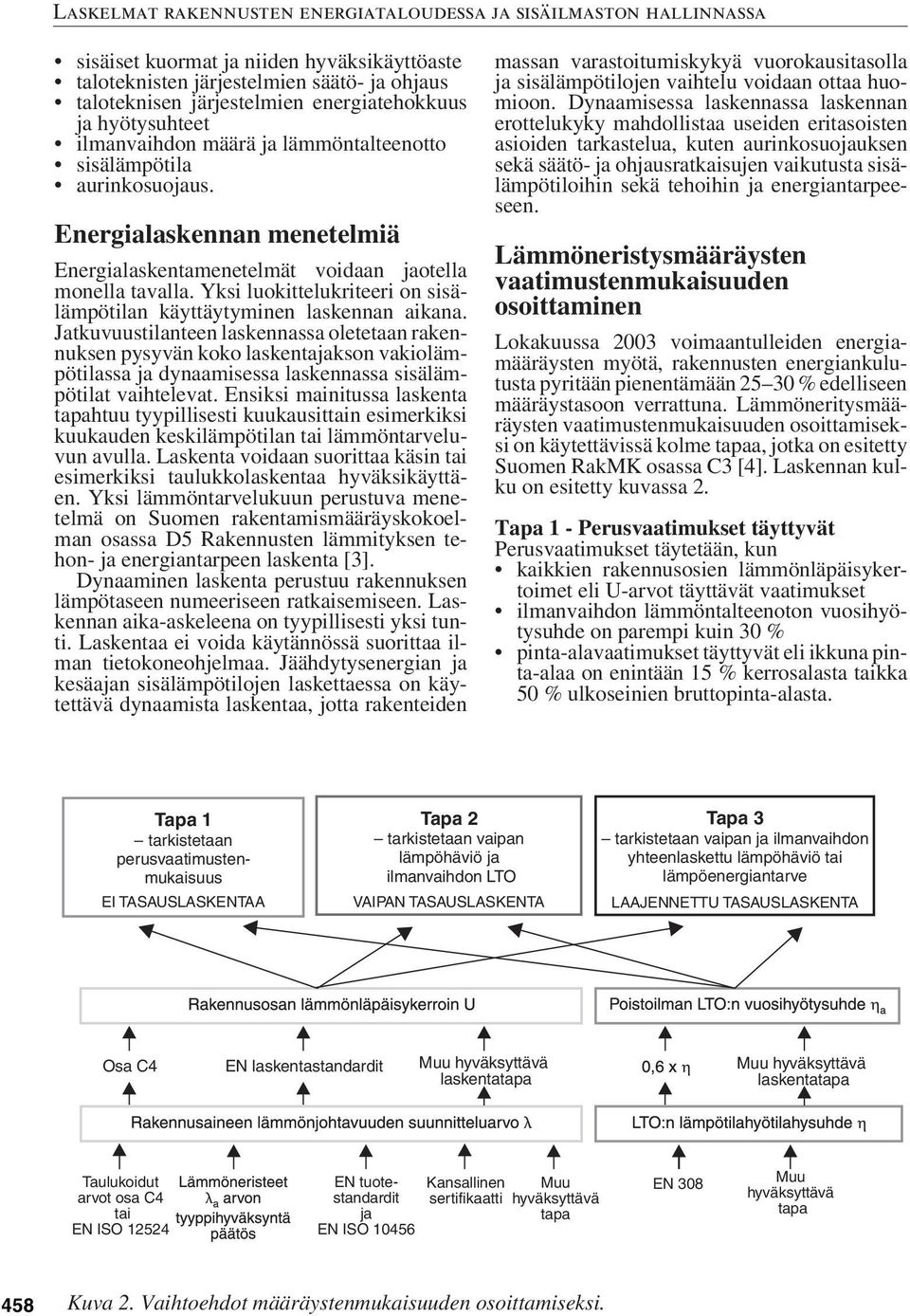 Jatkuvuustilanteen laskennassa oletetaan rakennuksen pysyvän koko laskentajakson vakiolämpötilassa ja dynaamisessa laskennassa sisälämpötilat vaihtelevat.