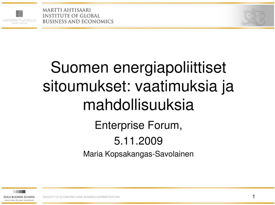 mahdollisuuksia Enterprise