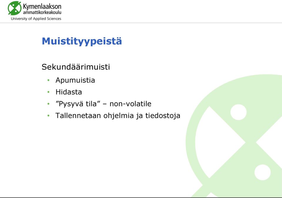 Hidasta Pysyvä tila