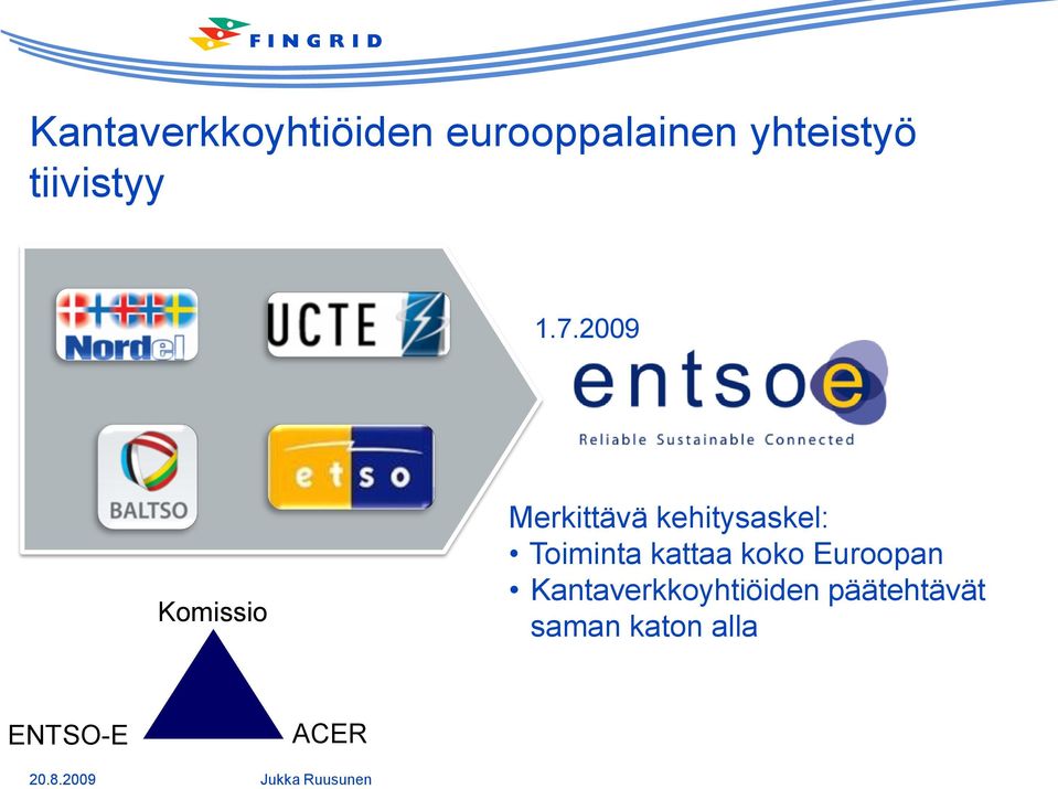 2009 Komissio Merkittävä kehitysaskel: Toiminta