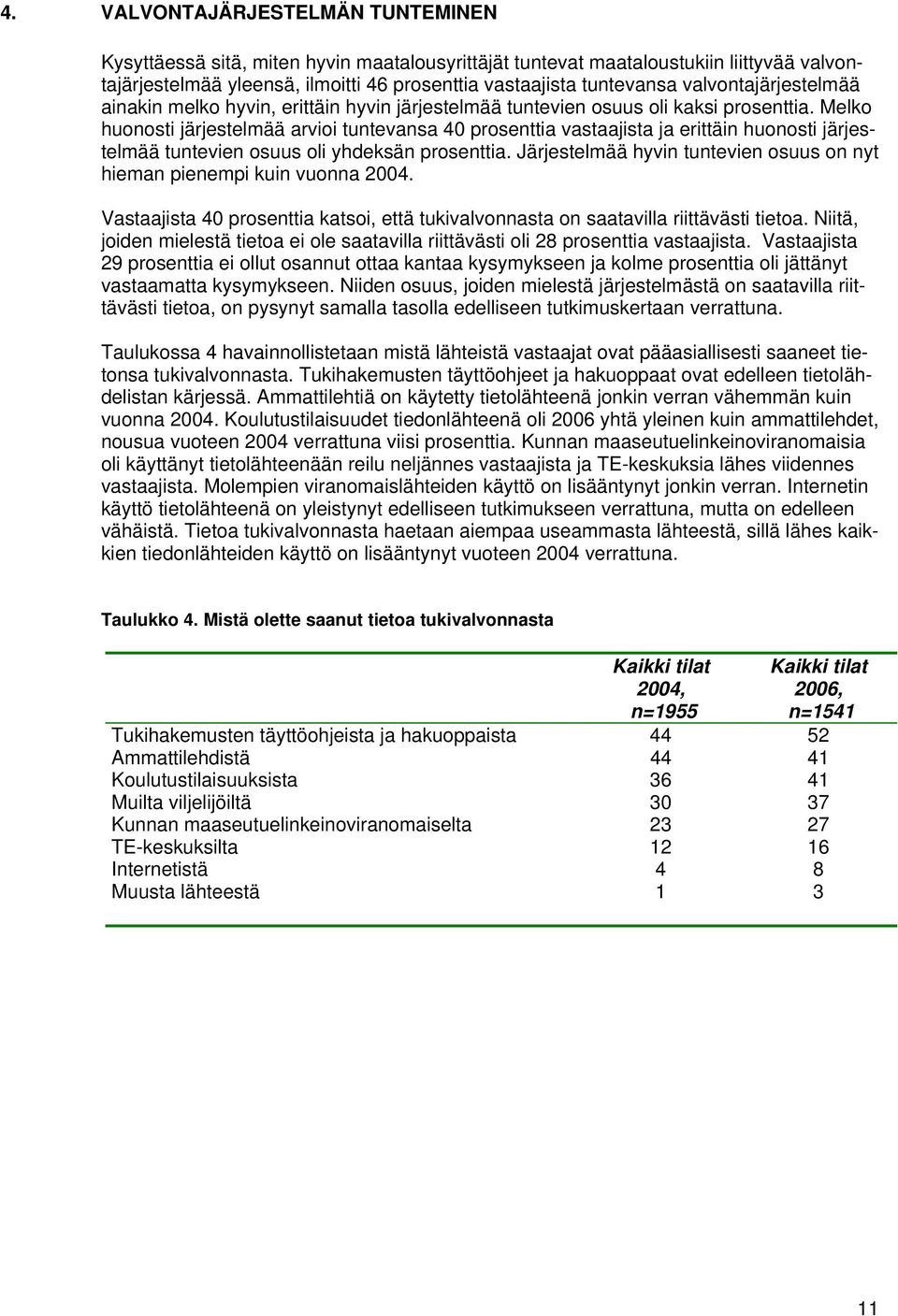 Melko huonosti järjestelmää arvioi tuntevansa 40 prosenttia vastaajista ja erittäin huonosti järjestelmää tuntevien osuus oli yhdeksän prosenttia.