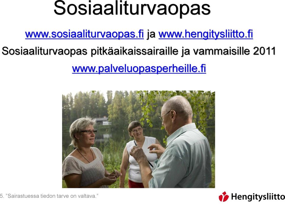 fi Sosiaaliturvaopas pitkäaikaissairaille ja