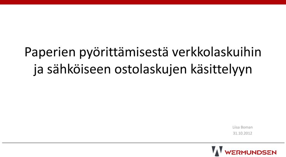 sähköiseen ostolaskujen