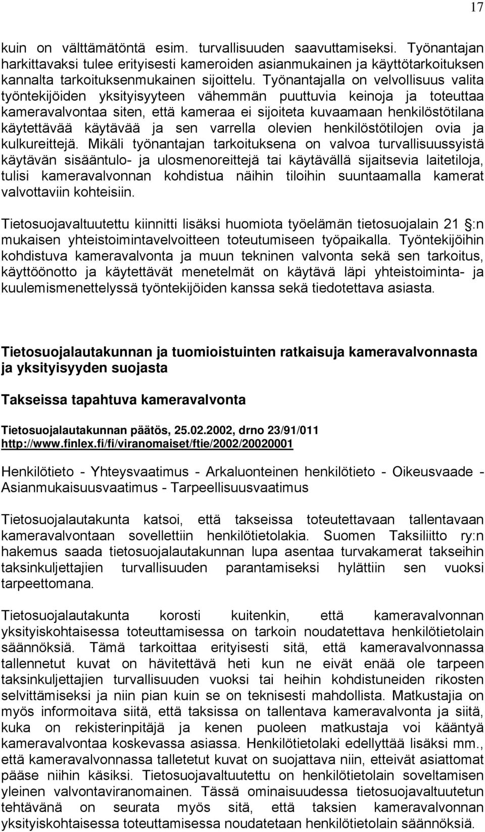 KAMERAVALVONNAN YKSITYISYYDEN SUOJA JA HENKILÖTIETOJEN KÄSITTELY - PDF Free  Download