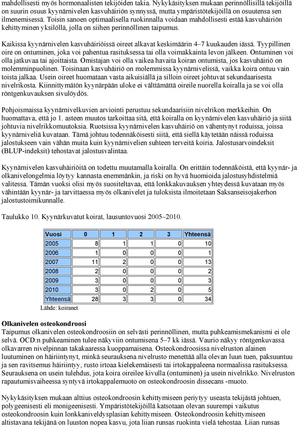 Toisin sanoen optimaalisella ruokinnalla voidaan mahdollisesti estää kasvuhäiriön kehittyminen yksilöllä, jolla on siihen perinnöllinen taipumus.