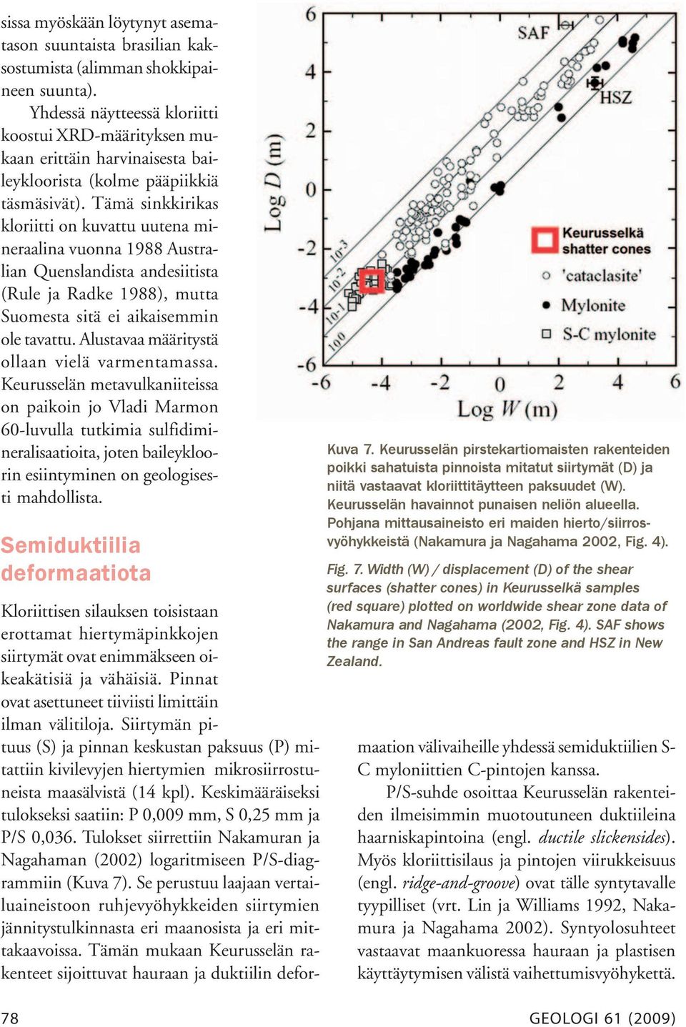 Tämä sinkkirikas kloriitti on kuvattu uutena mineraalina vuonna 1988 Australian Quenslandista andesiitista (Rule ja Radke 1988), mutta Suomesta sitä ei aikaisemmin ole tavattu.