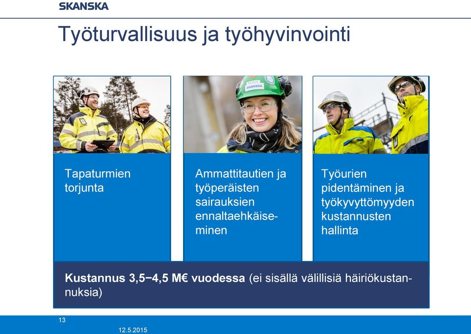 Työurien pidentäminen ja työkyvyttömyyden kustannusten hallinta