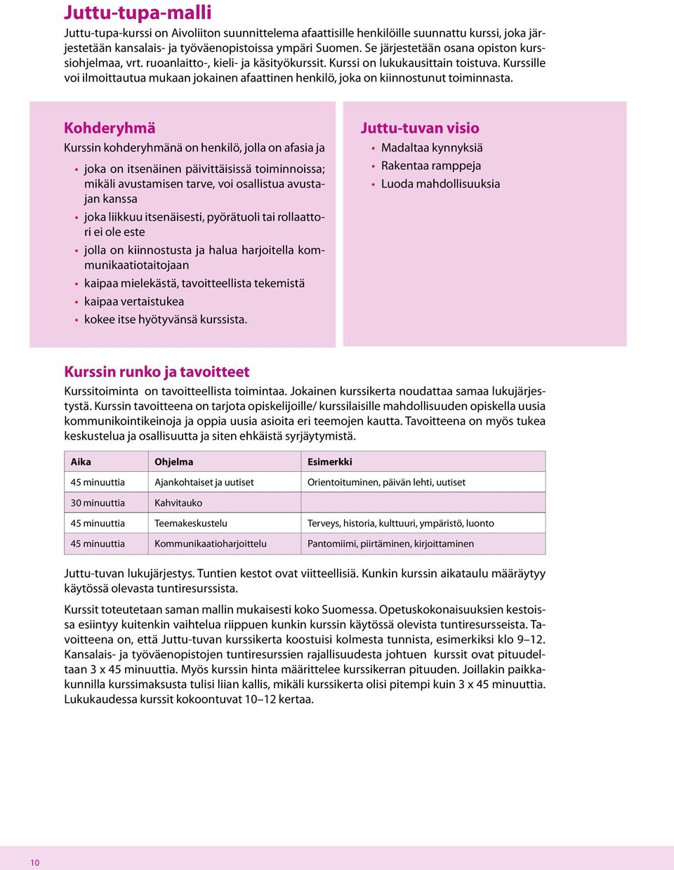 Kurssille voi ilmoittautua mukaan jokainen afaattinen henkilö, joka on kiinnostunut toiminnasta.