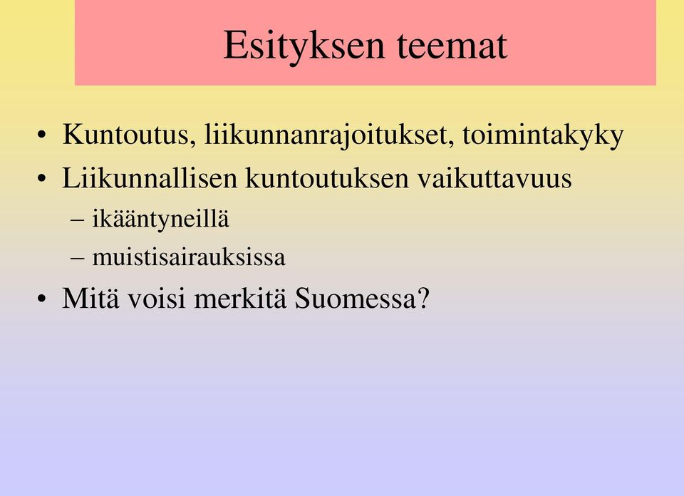Liikunnallisen kuntoutuksen vaikuttavuus