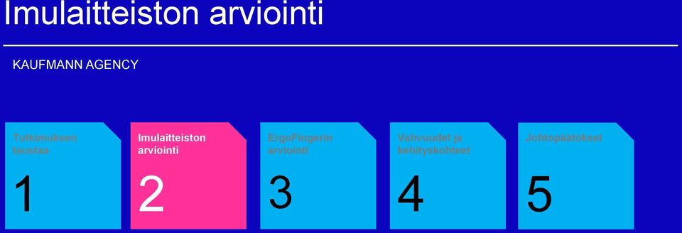 arviointi ErgoFingerin arviointi