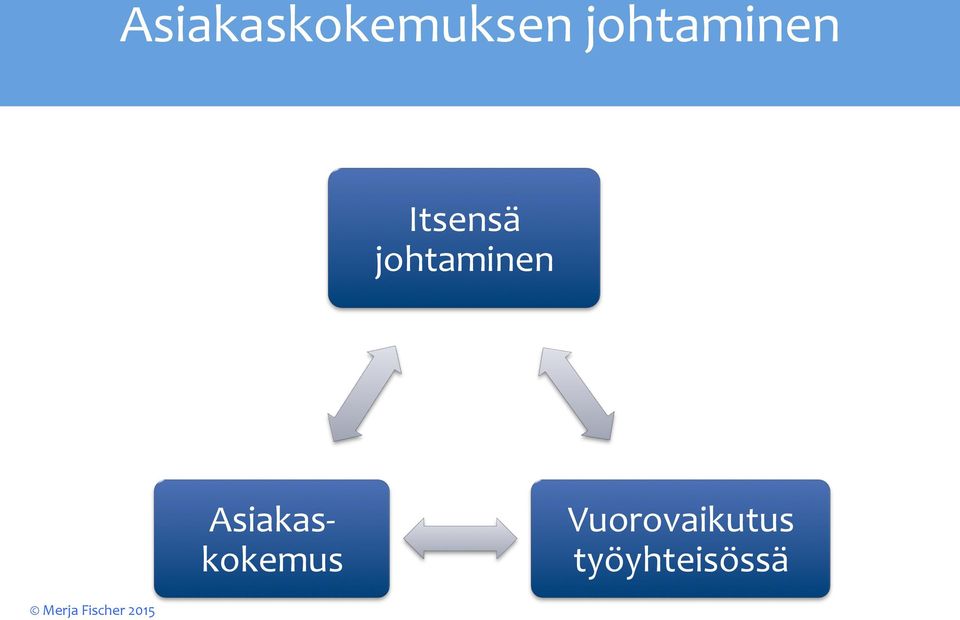 johtaminen Asiakas- kokemus