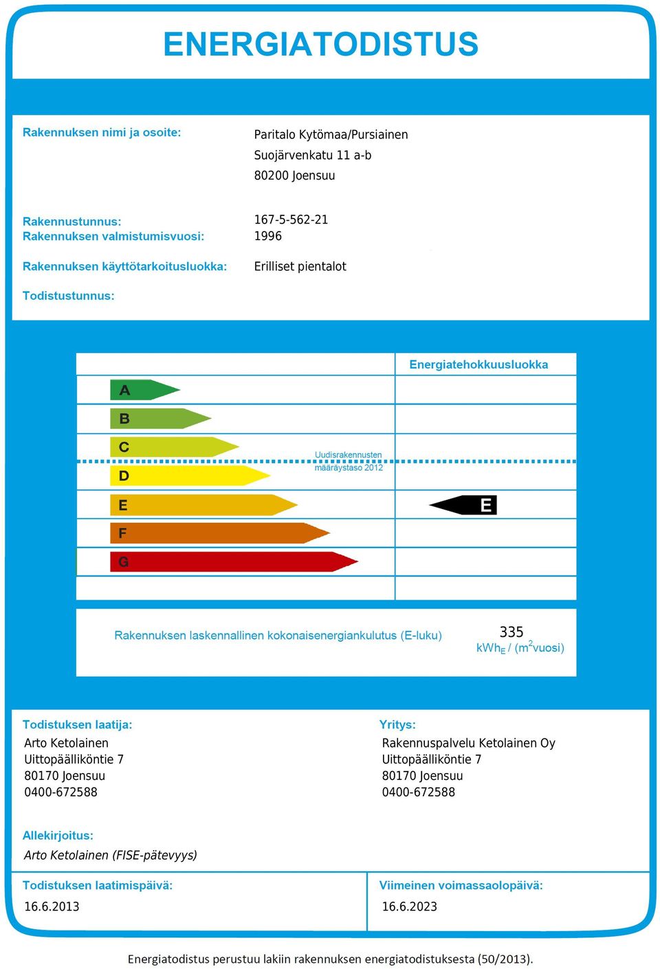 Uittopäälliköntie 7 80170 Joensuu 0400-67588 Rakennuspalvelu