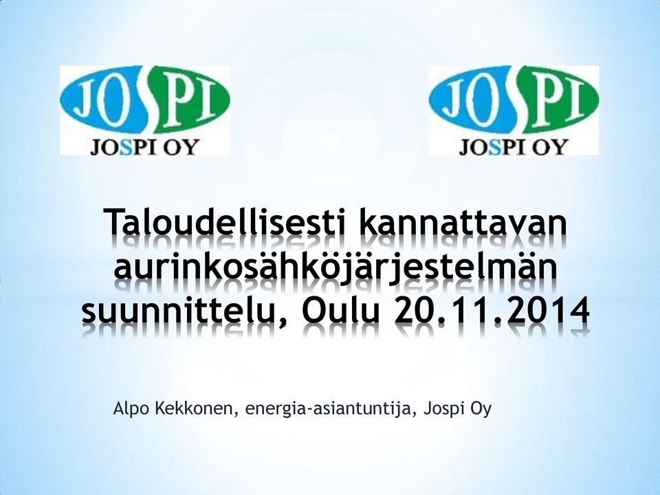 suunnittelu, Oulu 20.11.