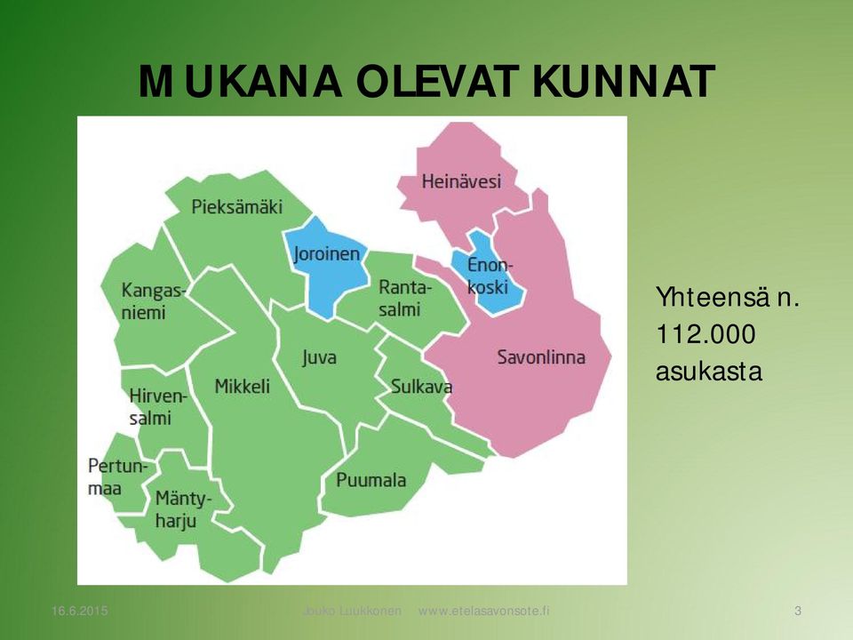 000 asukasta 16.