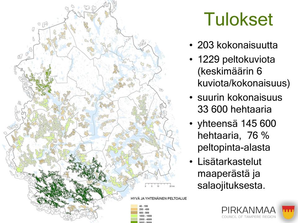 kokonaisuus 33 600 hehtaaria yhteensä 145 600