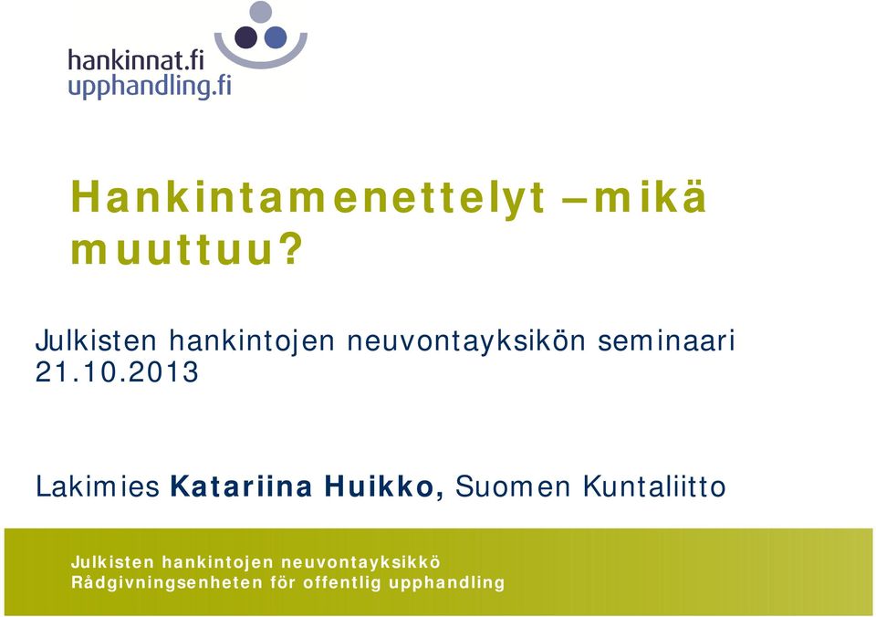 neuvontayksikön seminaari 21.10.