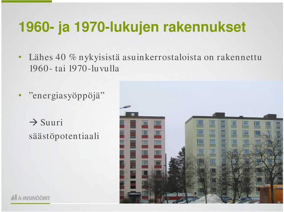 asuinkerrostaloista on rakennettu
