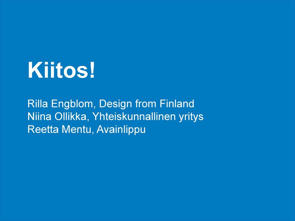 Finland Niina Ollikka,
