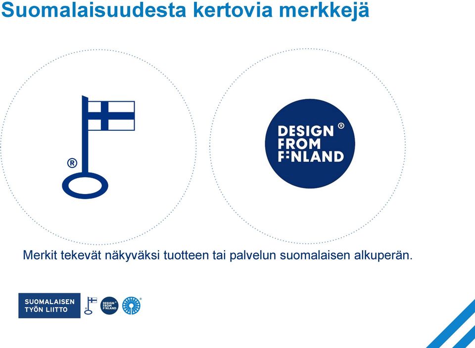 näkyväksi tuotteen tai