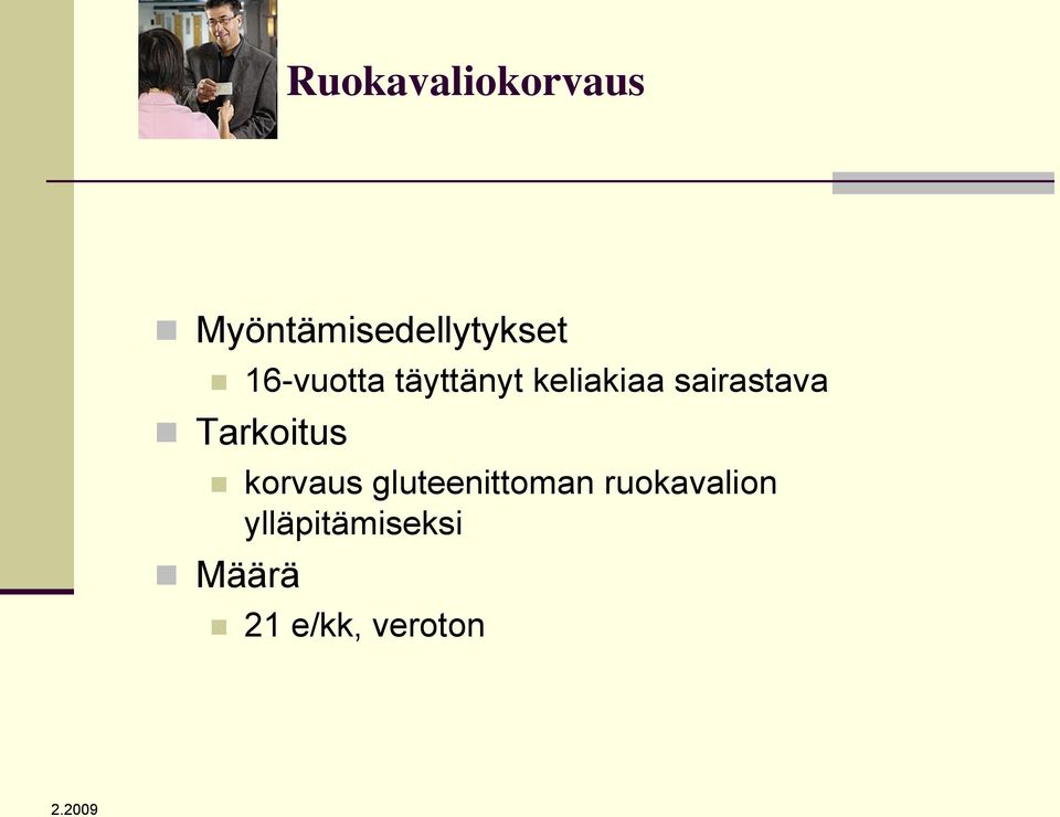 Tarkoitus korvaus gluteenittoman