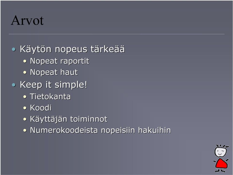 Tietokanta Koodi Käyttäjän