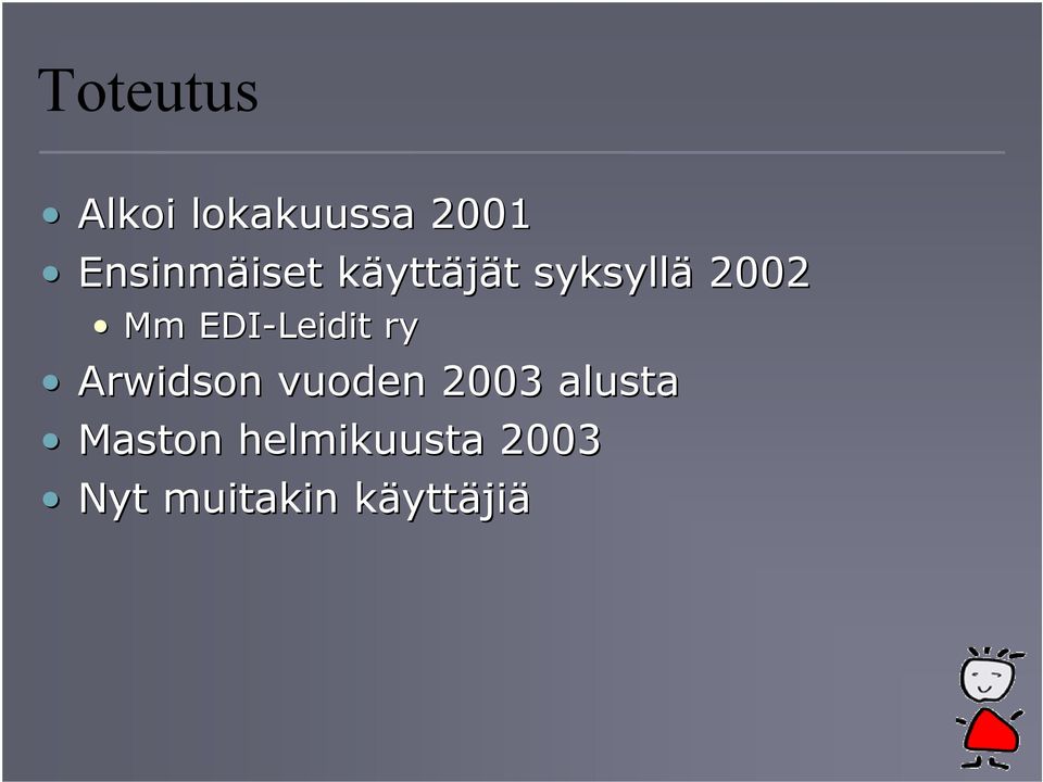 EDI-Leidit ry Arwidson vuoden 2003