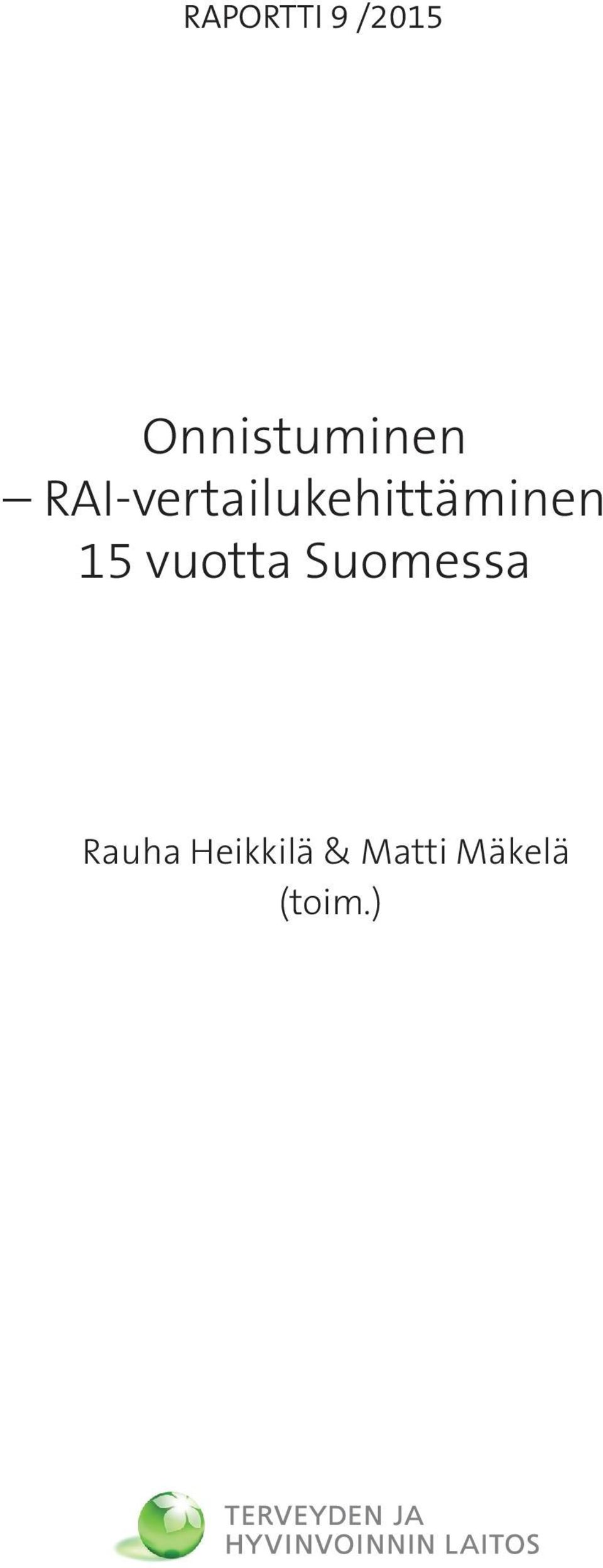 RAI-vertailukehittäminen 15