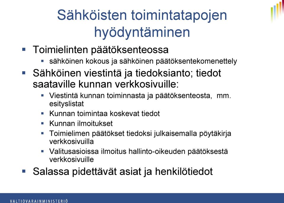 päätöksenteosta, mm.