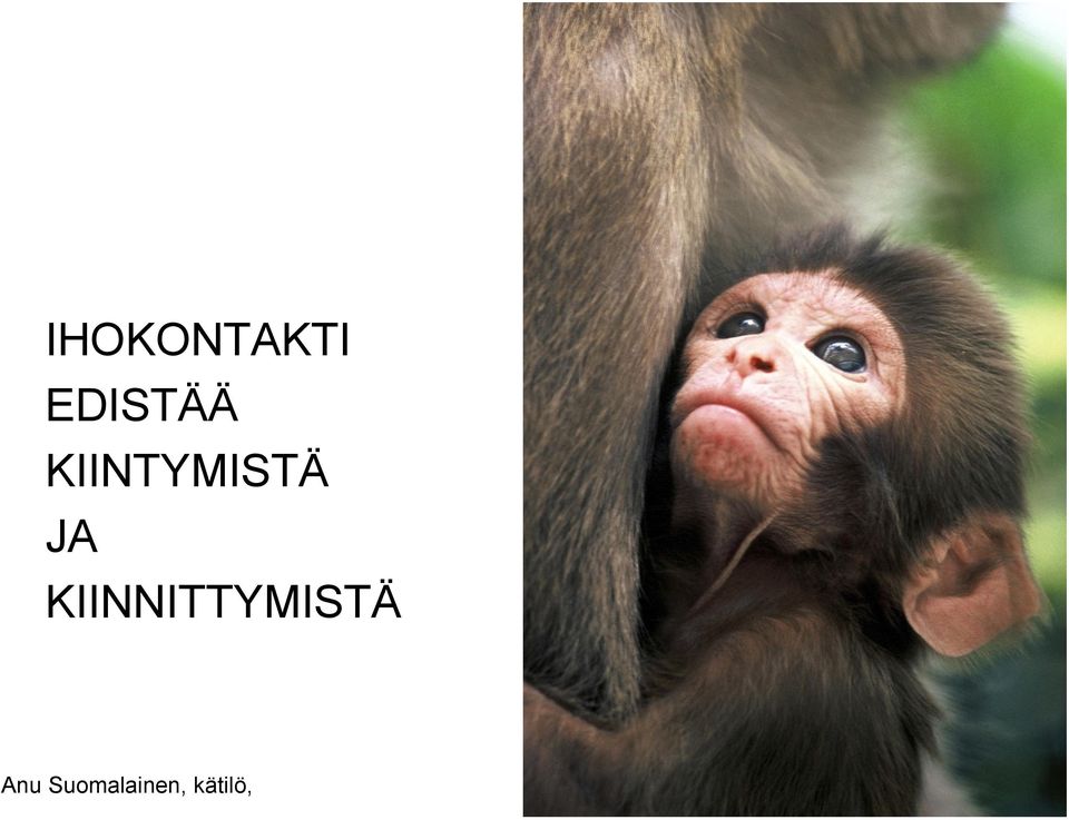 KIINNITTYMISTÄ Anu