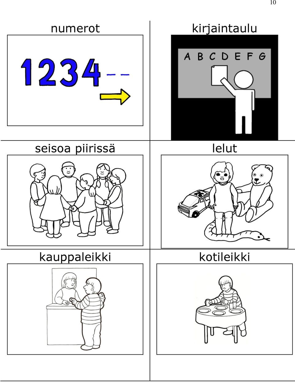 seisoa piirissä