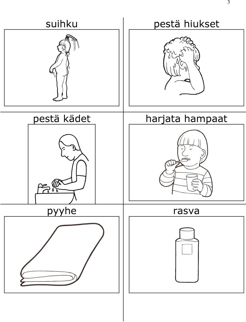 kädet harjata