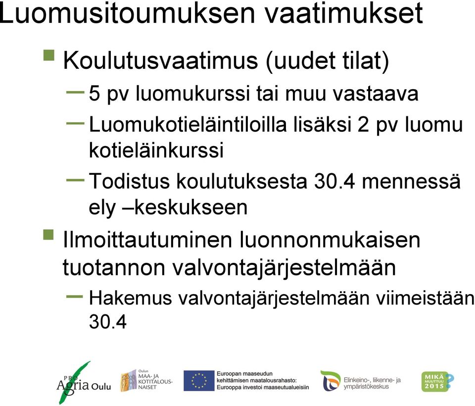 Todistus koulutuksesta 30.