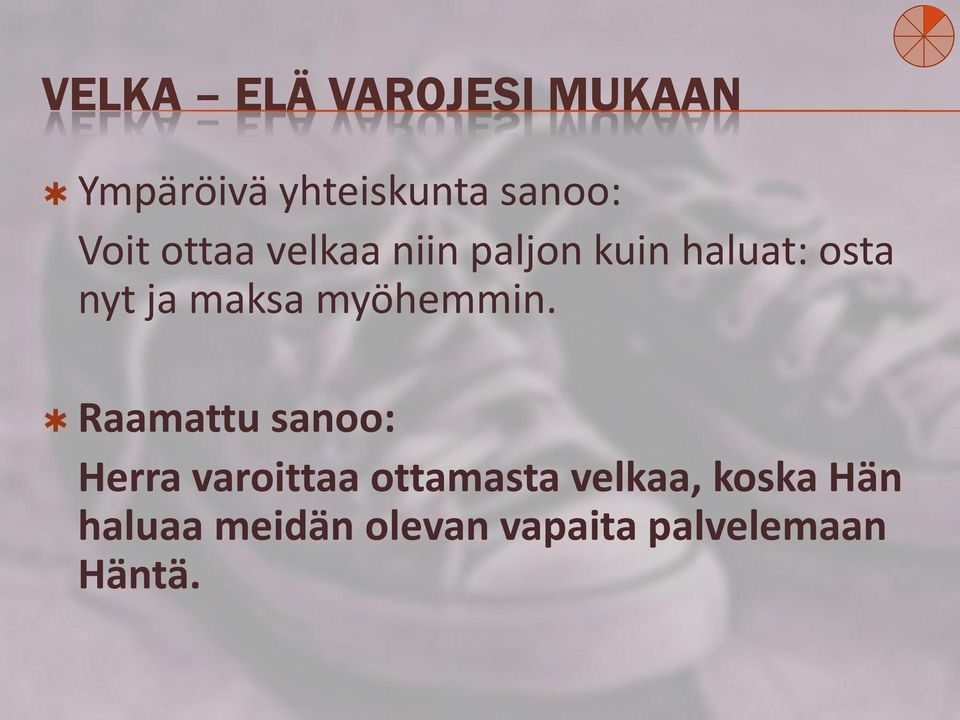 maksa myöhemmin.