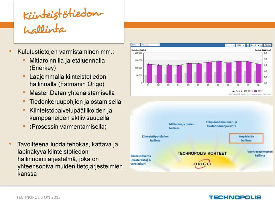 Datan yhtenäistämisellä Tiedonkeruupohjien jalostamisella Kiinteistöpalvelupäälliköiden ja kumppaneiden