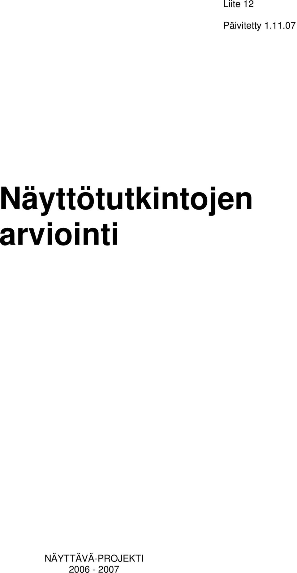 Näyttötutkintojen