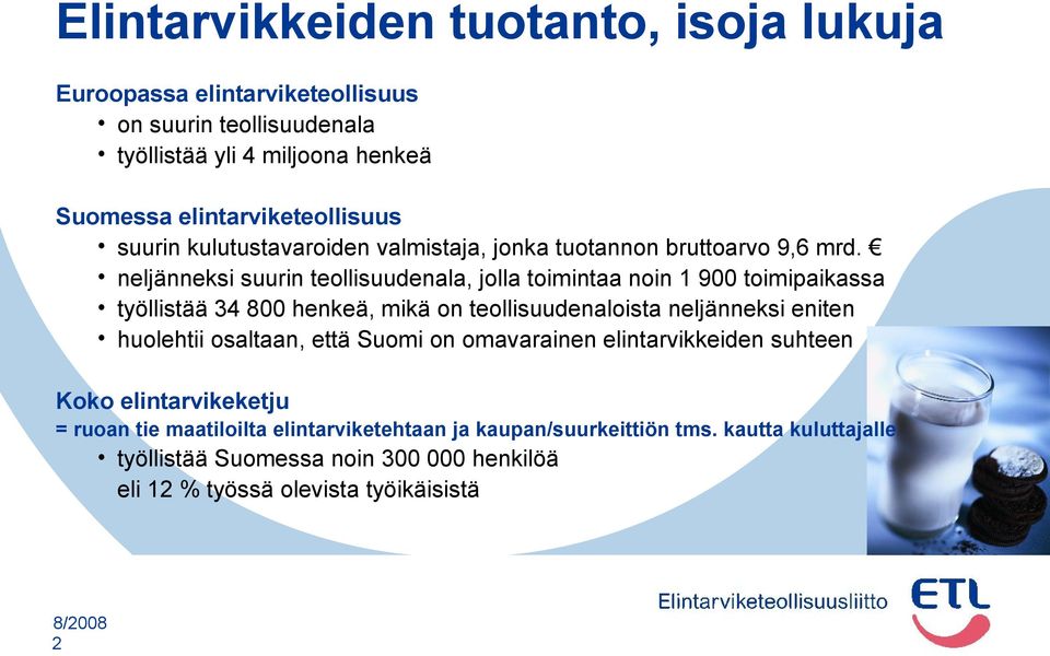 neljänneksi suurin teollisuudenala, jolla toimintaa noin 1 900 toimipaikassa työllistää 34 800 henkeä, mikä on teollisuudenaloista neljänneksi eniten huolehtii