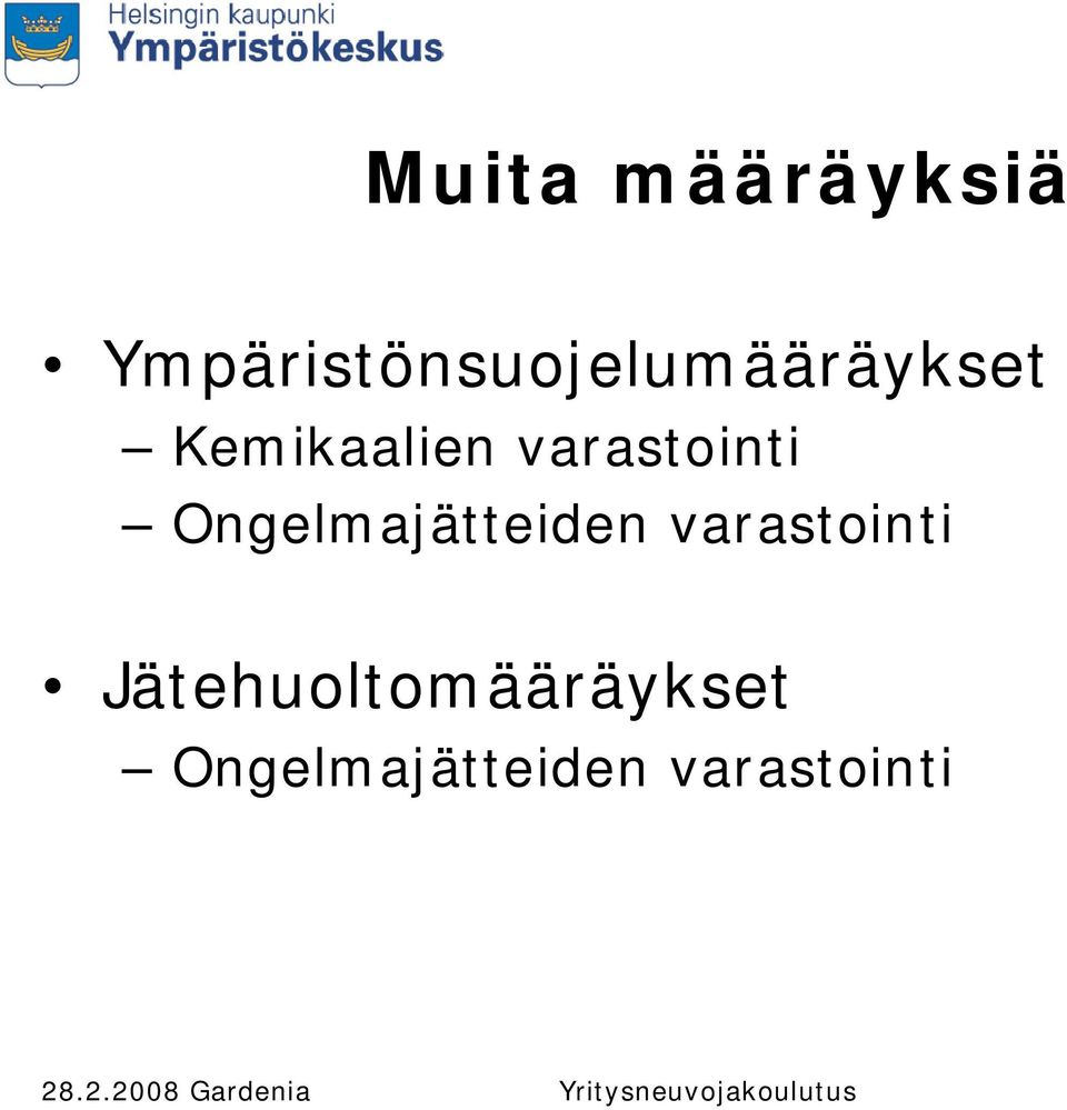 Kemikaalien varastointi