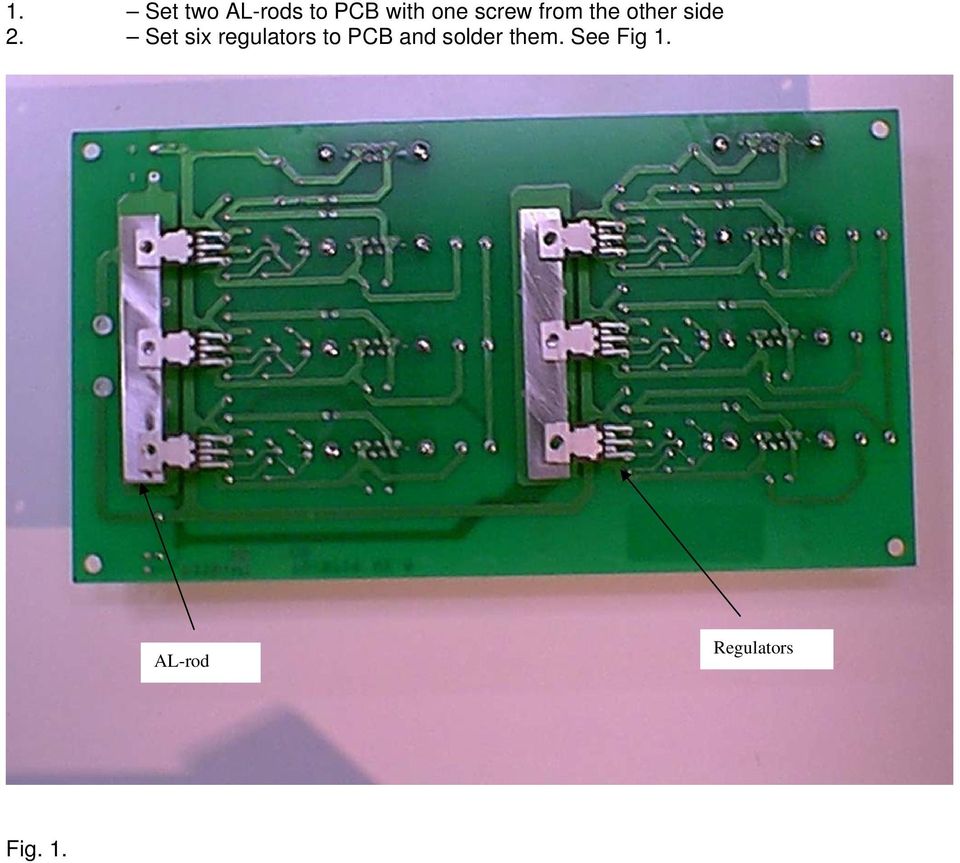 Set six regulators to PCB and