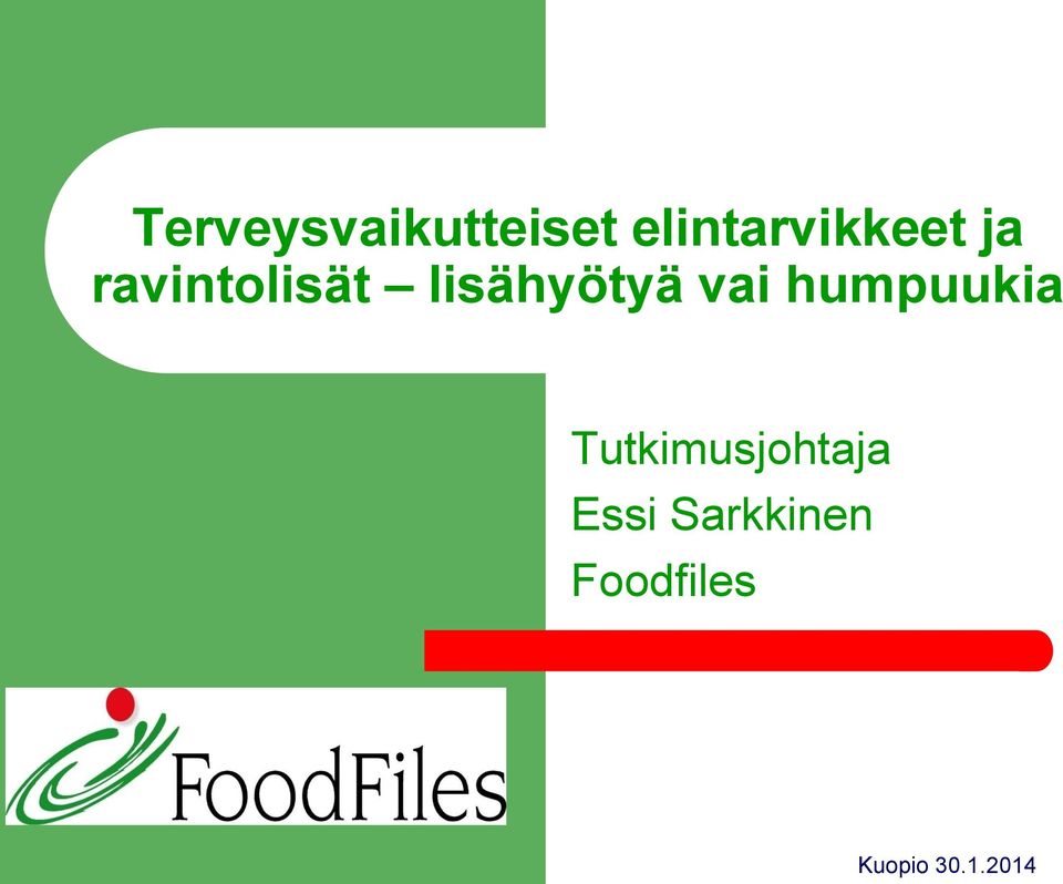 ravintolisät lisähyötyä vai