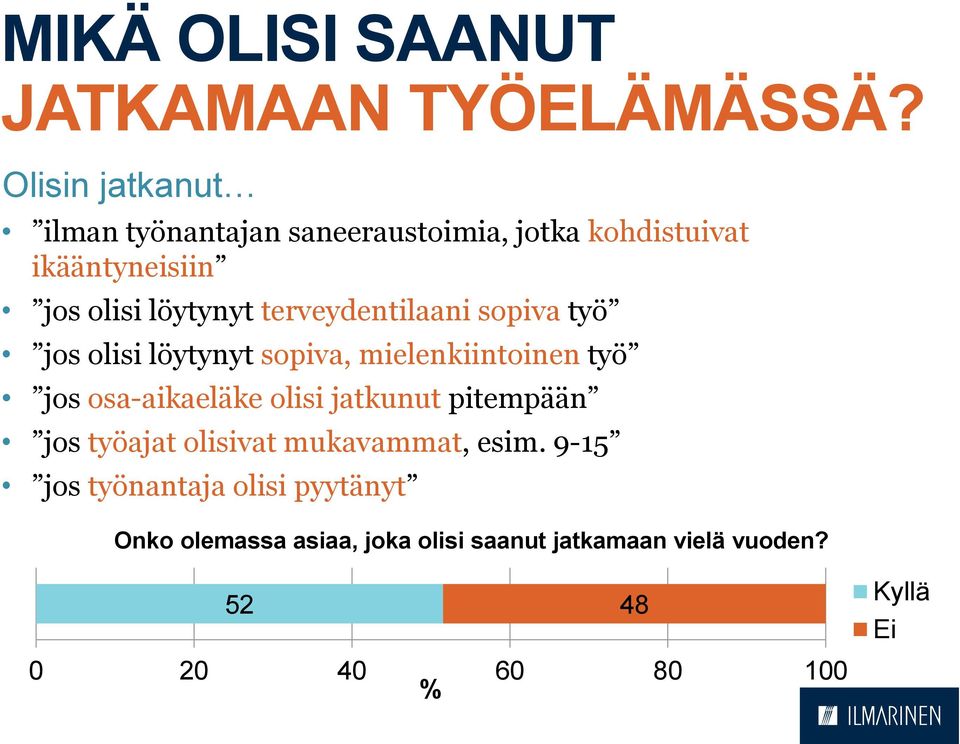 terveydentilaani sopiva työ jos olisi löytynyt sopiva, mielenkiintoinen työ jos osa-aikaeläke olisi jatkunut