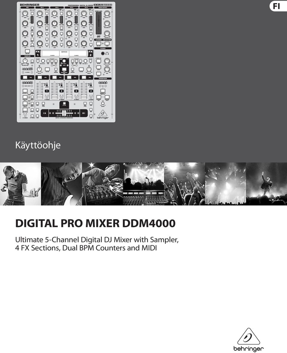 Digital DJ Mixer with Sampler,