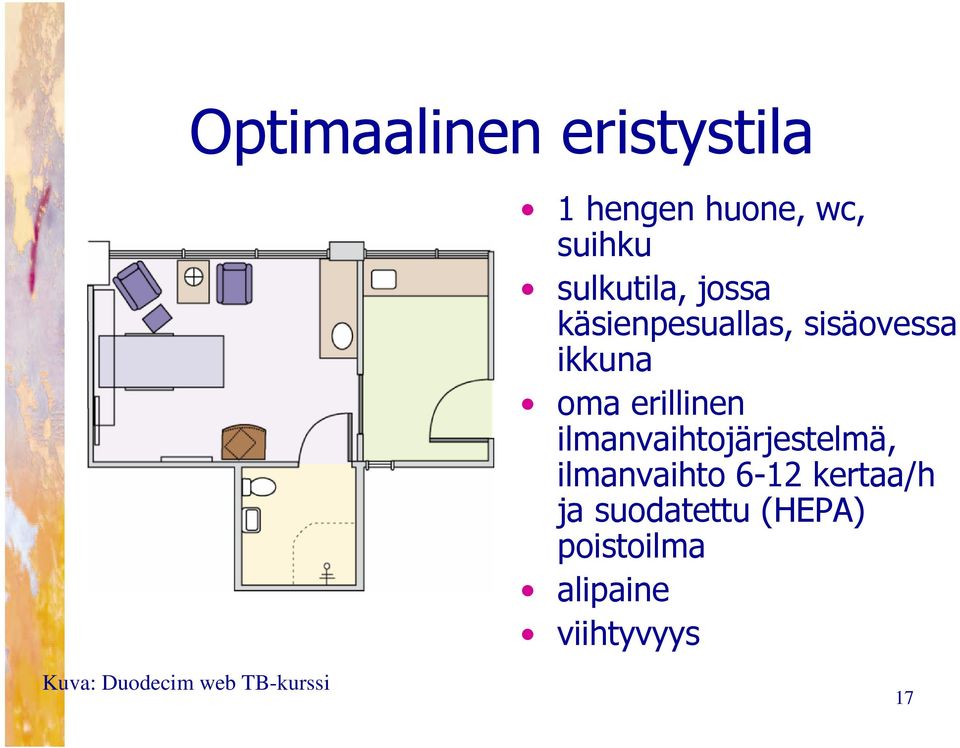 ilmanvaihtojärjestelmä, ilmanvaihto 6-12 kertaa/h ja