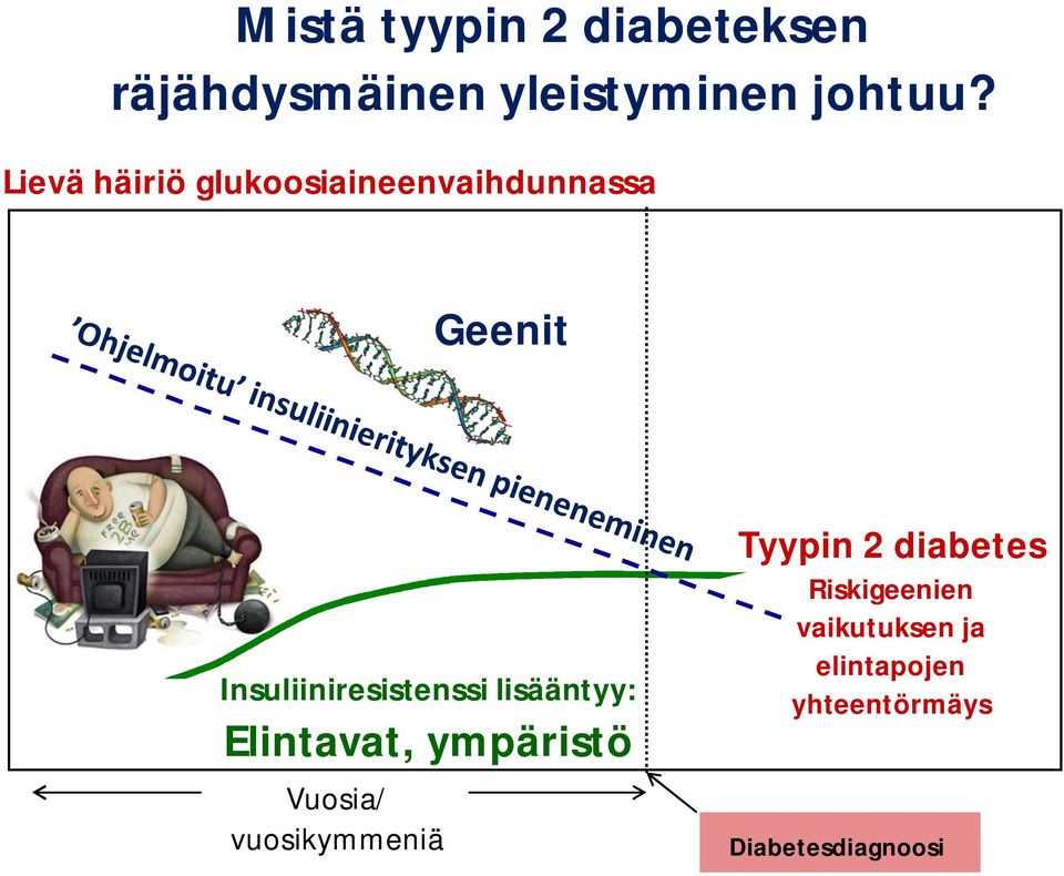 lisääntyy: Elintavat, ympäristö Vuosia/ vuosikymmeniä Tyypin 2