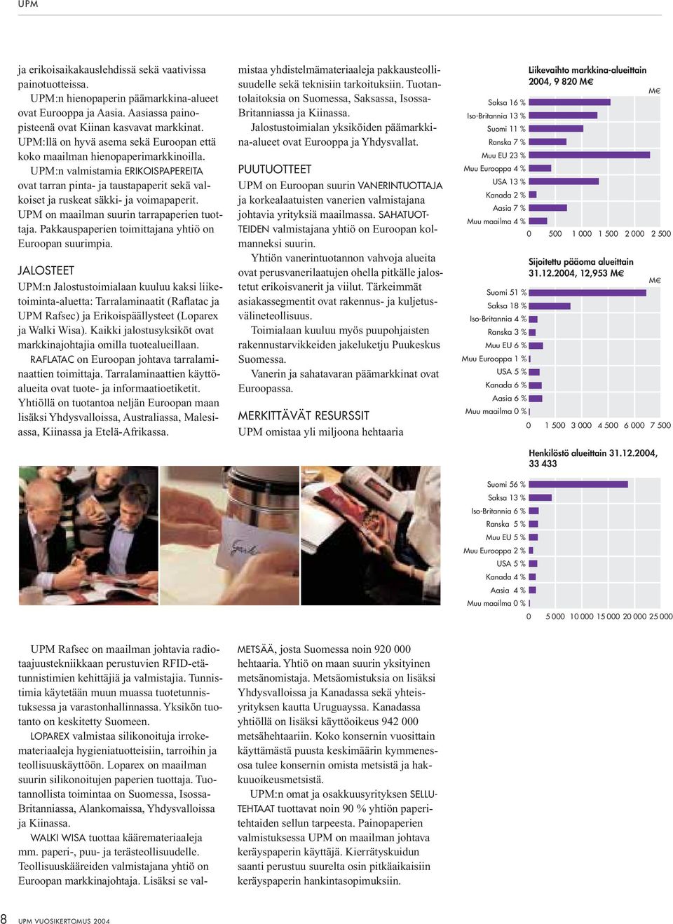 UPM on maailman suurin tarrapaperien tuottaja. Pakkauspaperien toimittajana yhtiö on Euroopan suurimpia.