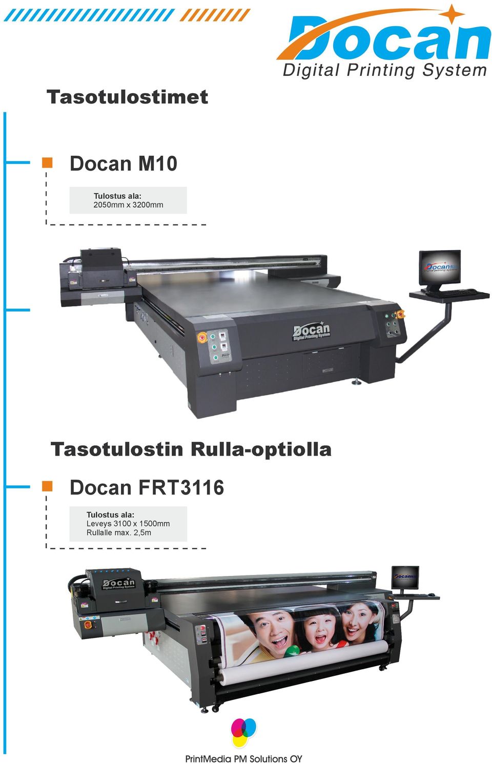 Rulla-optiolla Docan FRT3116 Tulostus