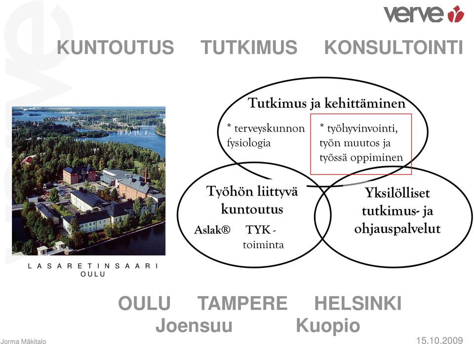 liittyvä kuntoutus Aslak TYK - toiminta Yksilölliset tutkimus- ja