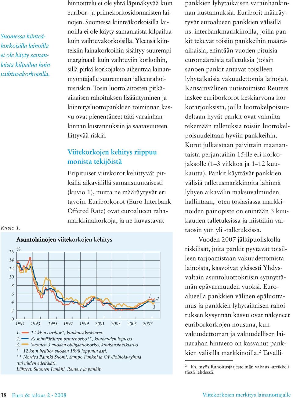 Yleensä kiinteisiin lainakorkoihin sisältyy suurempi marginaali kuin vaihtuviin korkoihin, sillä pitkä korkojakso aiheuttaa lainanmyöntäjälle suuremman jälleenrahoitusriskin.