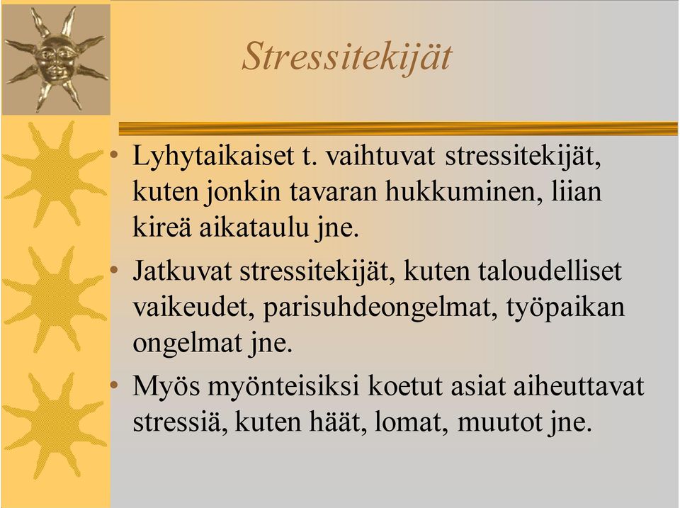 aikataulu jne.