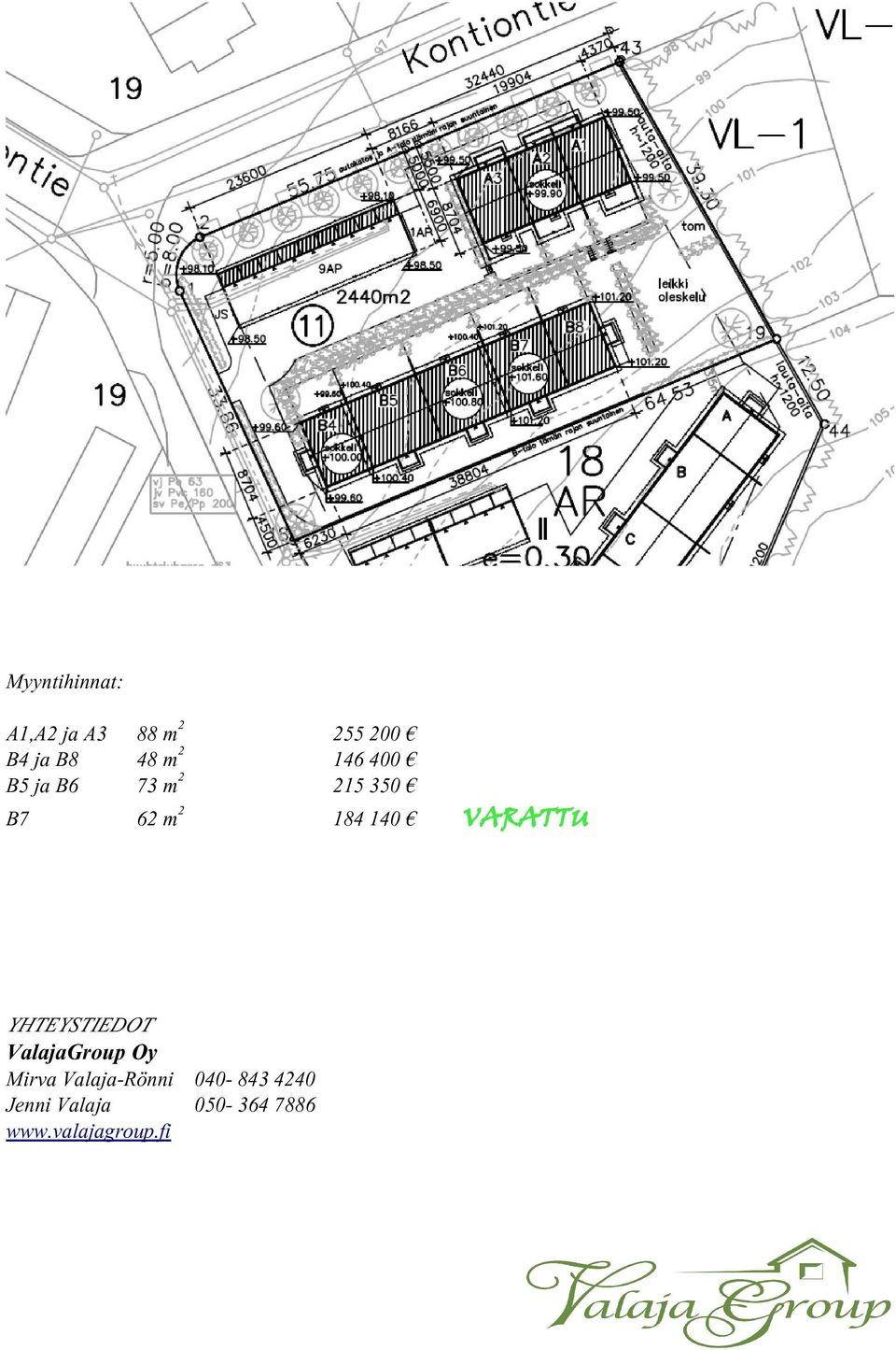 VARATTU YHTEYSTIEDOT ValajaGroup Oy Mirva Valaja-Rönni