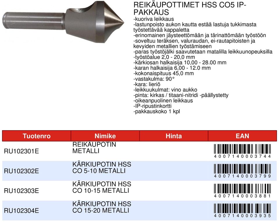 00 mm -karan halkaisija 6,00-12.